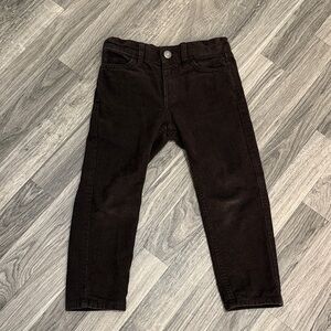 H&M Kids Dark Brown Corduroy Pants size 4t